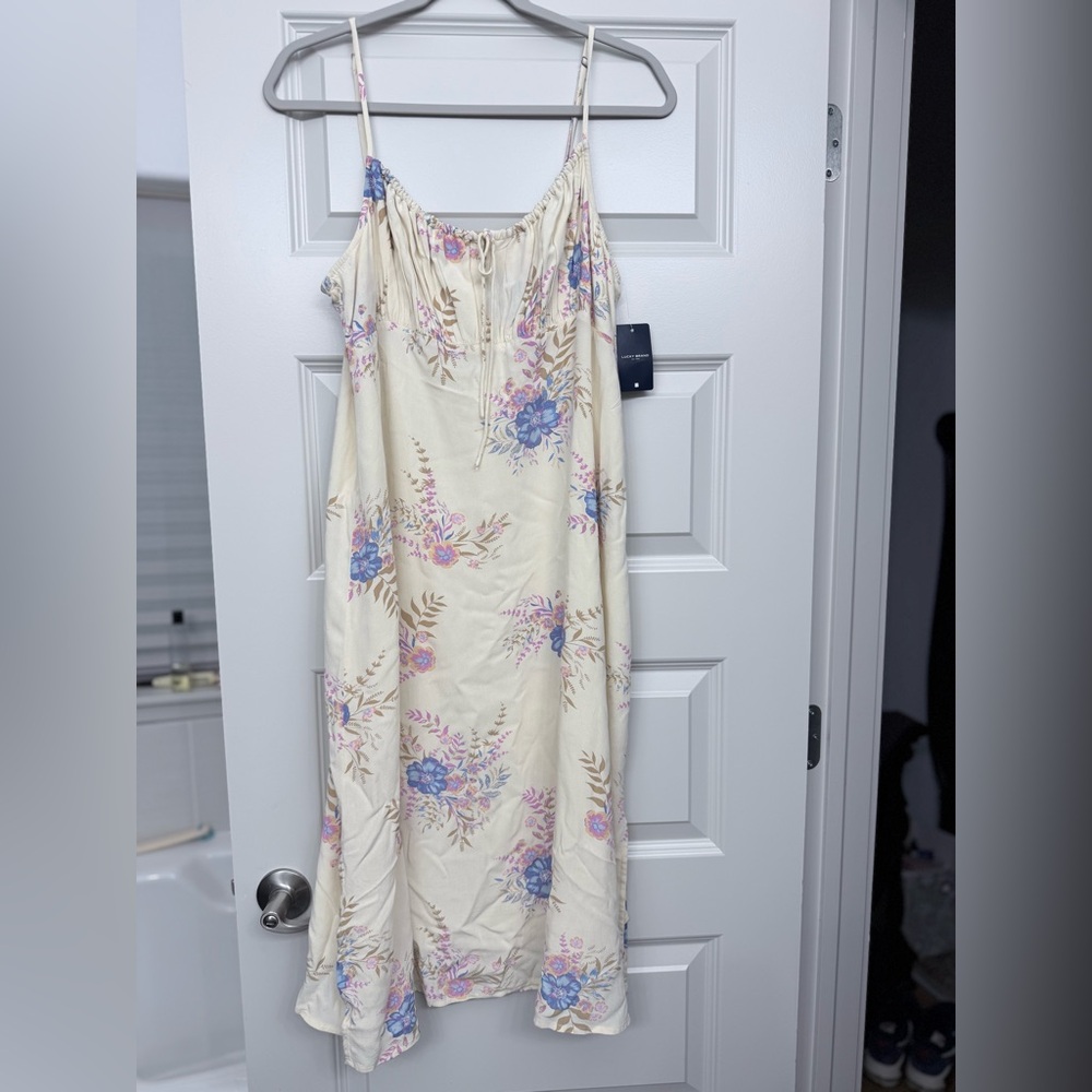 Lucky Brand Cream Floral Blouse